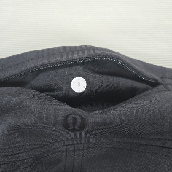 Lululemon Mid Rise Black Athletic Performance Stretch Leggings Women's Size 8 - Picture 7 of 9